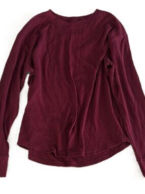Time and Tru Red Fitted Long Sleeve T-Shirt Size XXXL